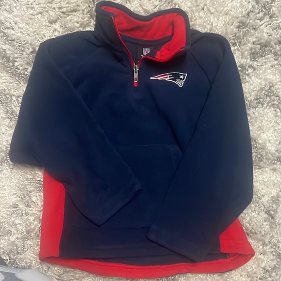 NFL NEW ENGLAND PATRIOTS 1/4 zip FLEECE - Picture 3 of 4